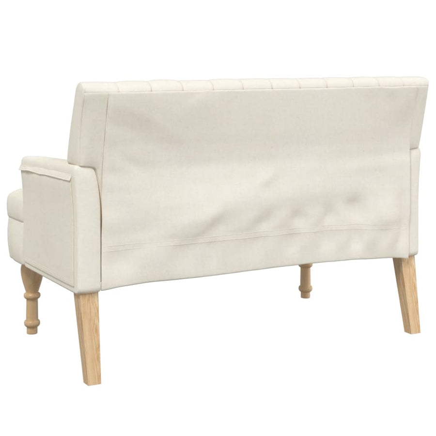 Bankje Met Kussens 113X64,5X75,5 Cm Stof Linnen