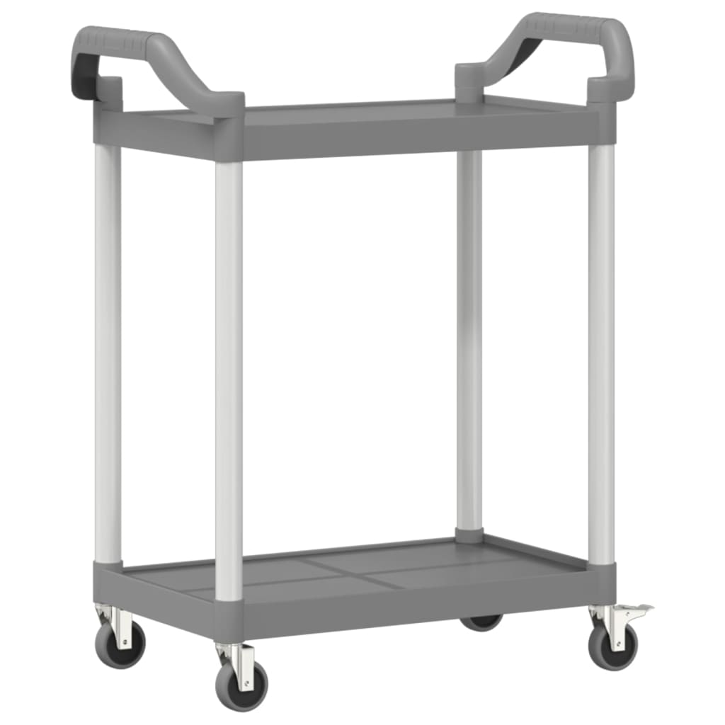 Trolley 2-Laags Aluminium 81 x 41 x 92 cm