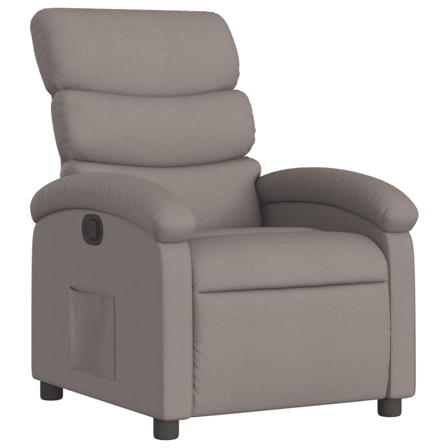 Fauteuil Verstelbaar Stof Taupe Nee Handmatig verstelbaar