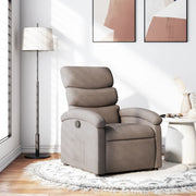Fauteuil verstelbaar stof taupe 70x92x99.5 cm