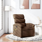 Massage chair adjustable fabric brown