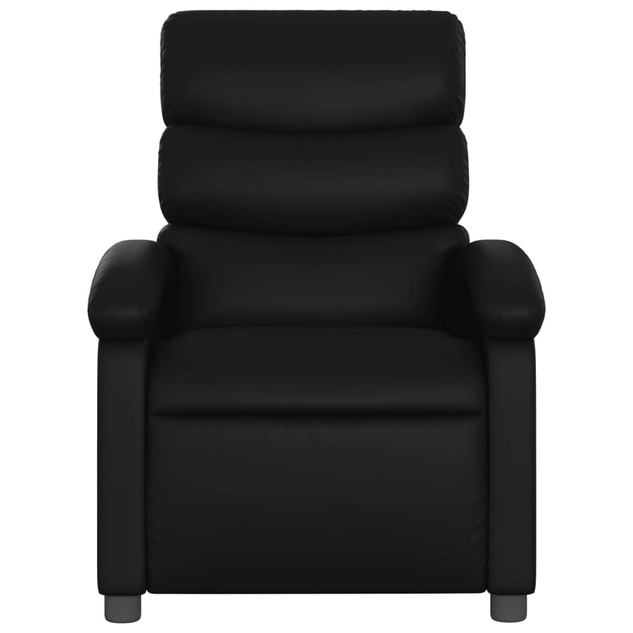 Fauteuil Verstelbaar Kunstleer Zwart Nee Handmatig verstelbaar