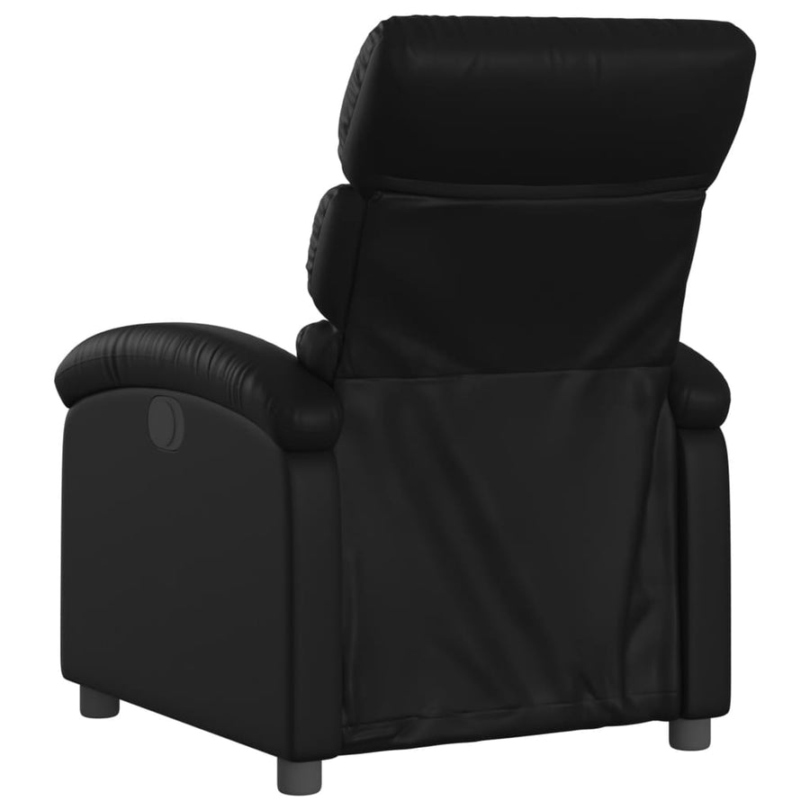 Fauteuil Verstelbaar Kunstleer Zwart Nee Handmatig verstelbaar