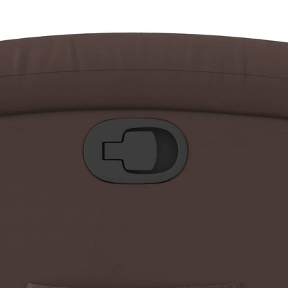 Fauteuil Verstelbaar Kunstleer Bruin Nee Handmatig verstelbaar