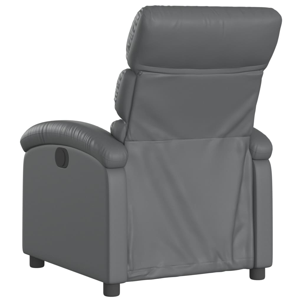 Fauteuil Verstelbaar Kunstleer Grijs Nee Handmatig verstelbaar