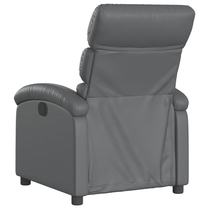 Fauteuil Verstelbaar Kunstleer Grijs Nee Handmatig verstelbaar