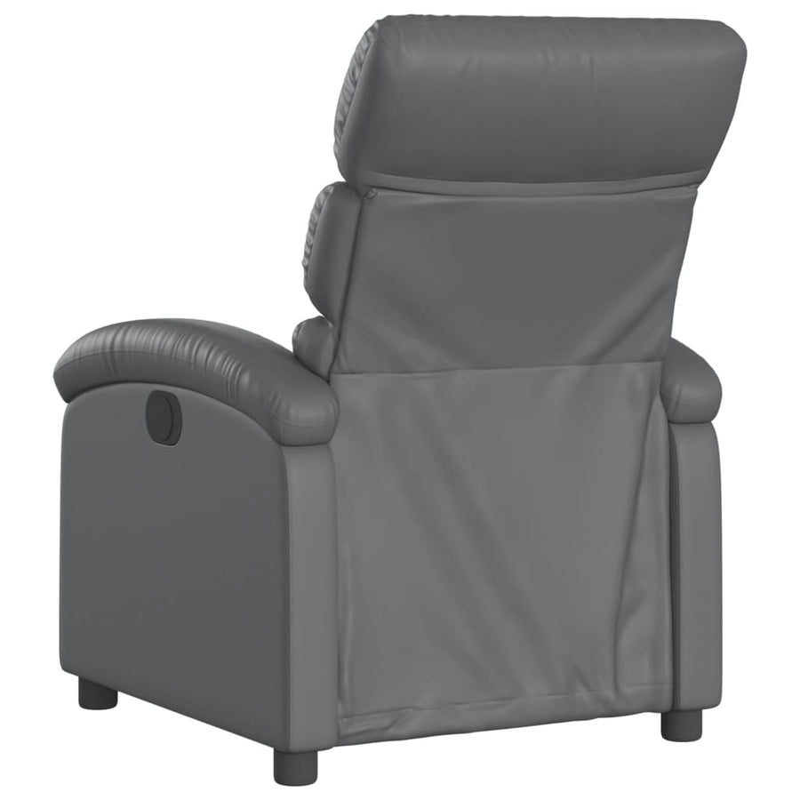 Fauteuil Verstelbaar Kunstleer Grijs Nee Handmatig verstelbaar