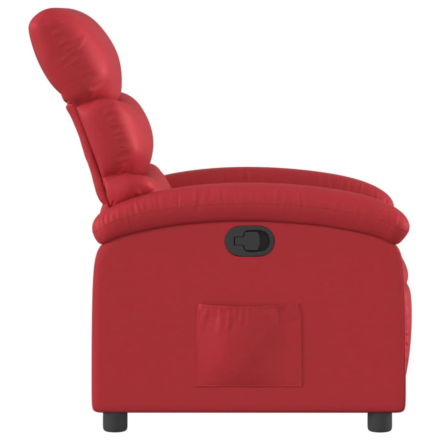 Fauteuil Verstelbaar Kunstleer Rood Nee Handmatig verstelbaar