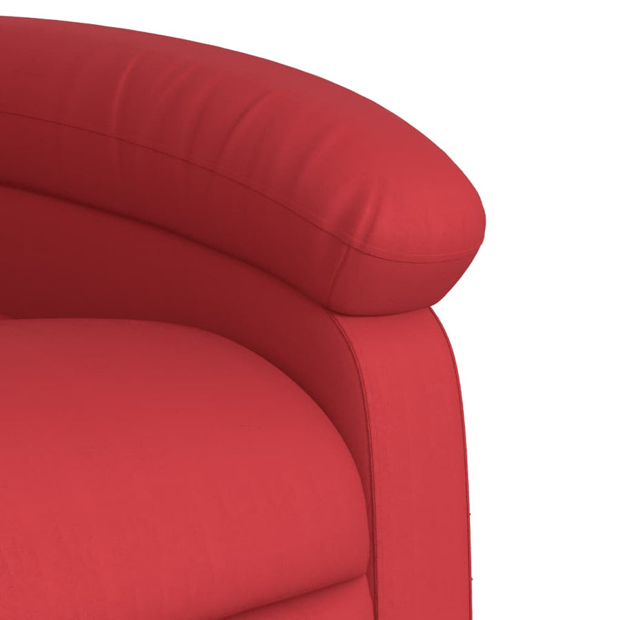 Fauteuil Verstelbaar Kunstleer Rood Nee Handmatig verstelbaar