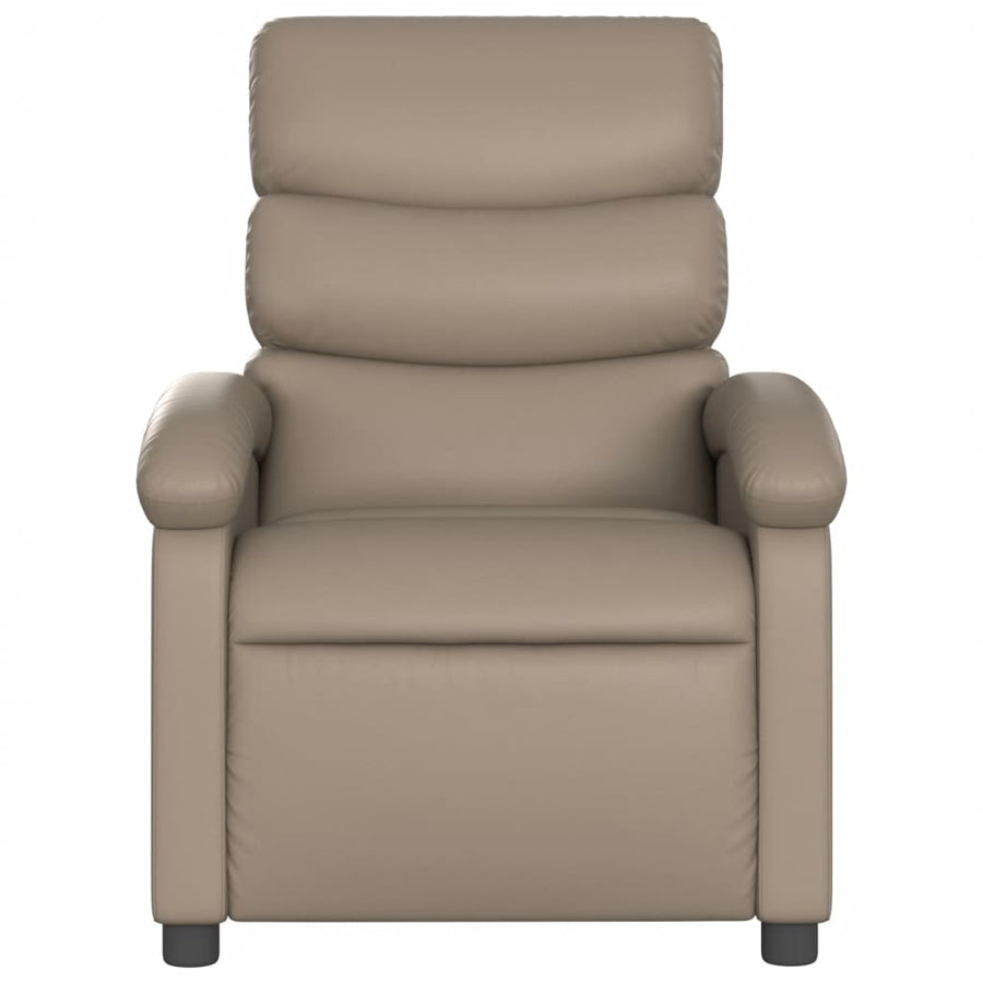 Fauteuil Verstelbaar Kunstleer Kleurig Cappuccino Nee Handmatig verstelbaar