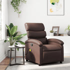 Massagestoel bruin kunstleer