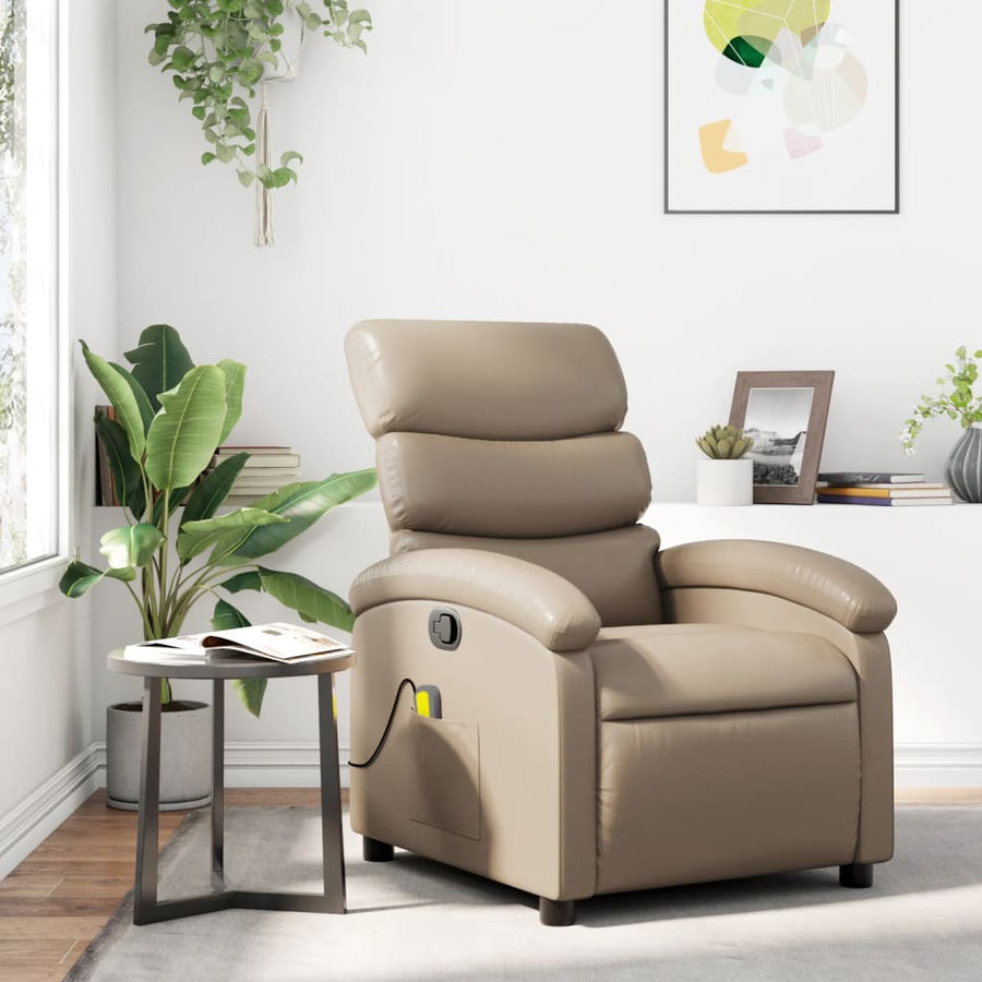 Massagestoel Verstelbaar Kunstleer Kleurig Cappuccino Ja Handmatig verstelbaar