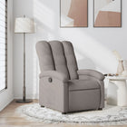 Adjustable fabric armchair taupe