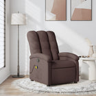 Adjustable Massage Chair Fabric Dark Brown