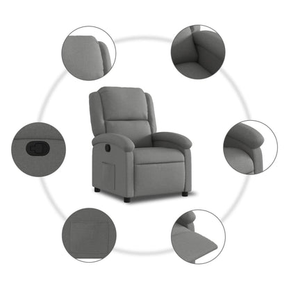 Fauteuil Verstelbaar Stof Donkergrijs Nee Handmatig verstelbaar