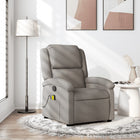 Massage chair adjustable fabric taupe