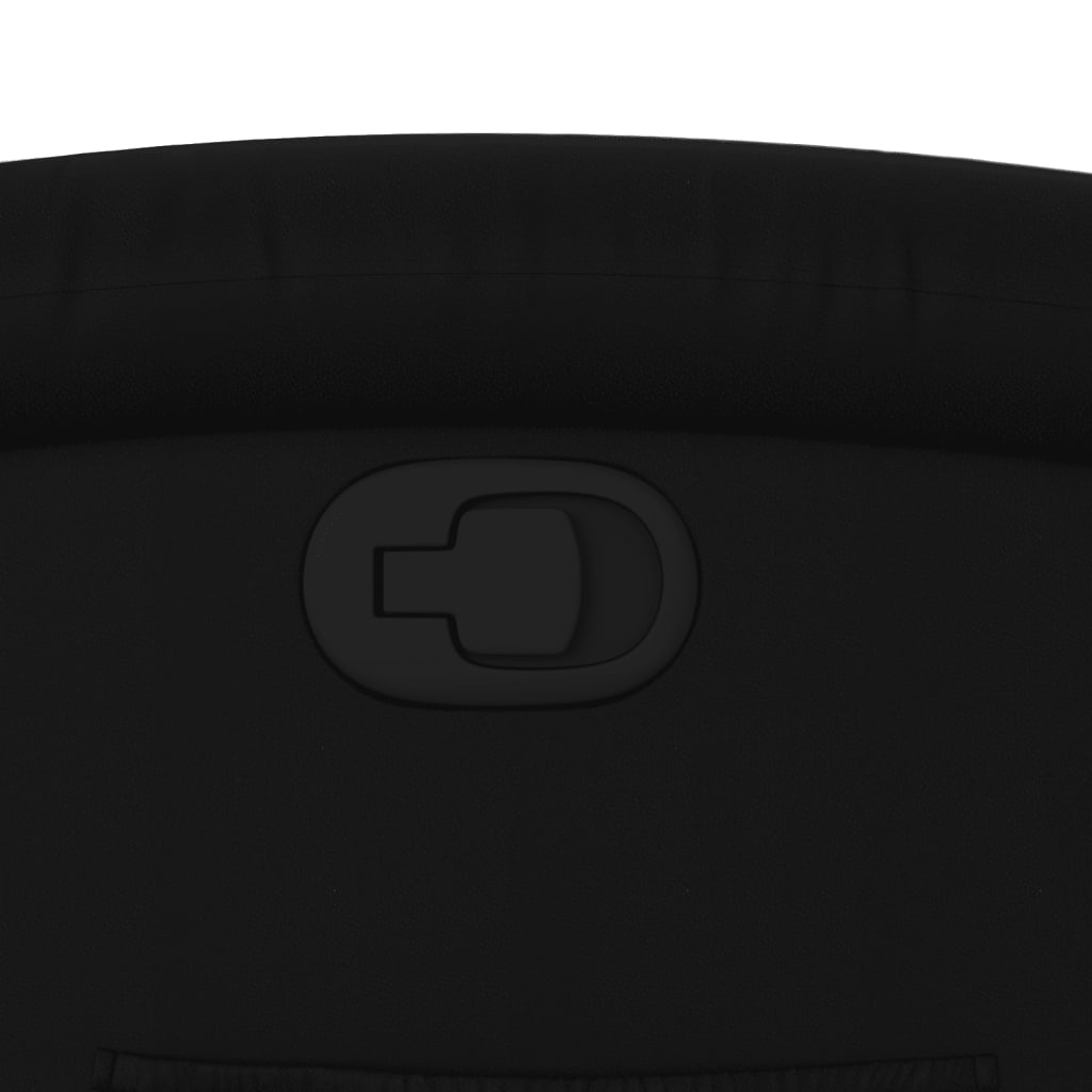 Fauteuil Verstelbaar Kunstleer Zwart Nee Handmatig verstelbaar