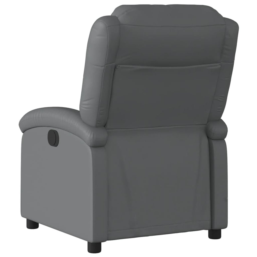 Fauteuil Verstelbaar Kunstleer Grijs Nee Handmatig verstelbaar