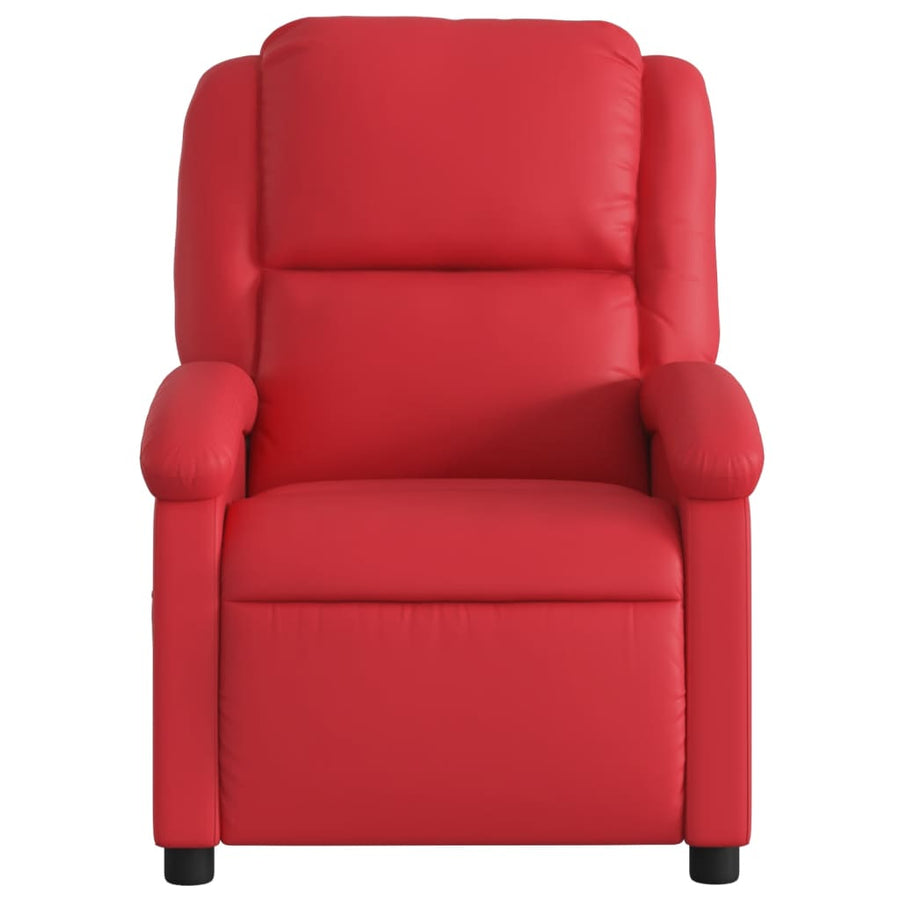Fauteuil Verstelbaar Kunstleer Rood Nee Handmatig verstelbaar