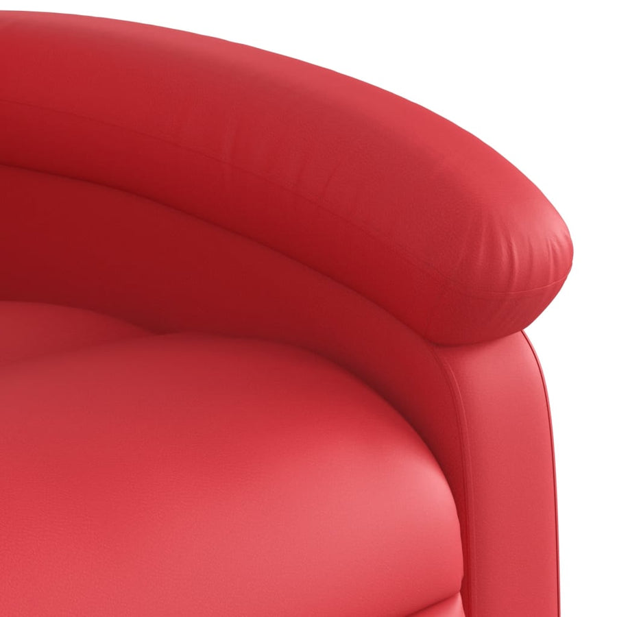 Fauteuil Verstelbaar Kunstleer Rood Nee Handmatig verstelbaar