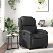 Relaxfauteuil leer zwart 71x86,5x99,5 cm