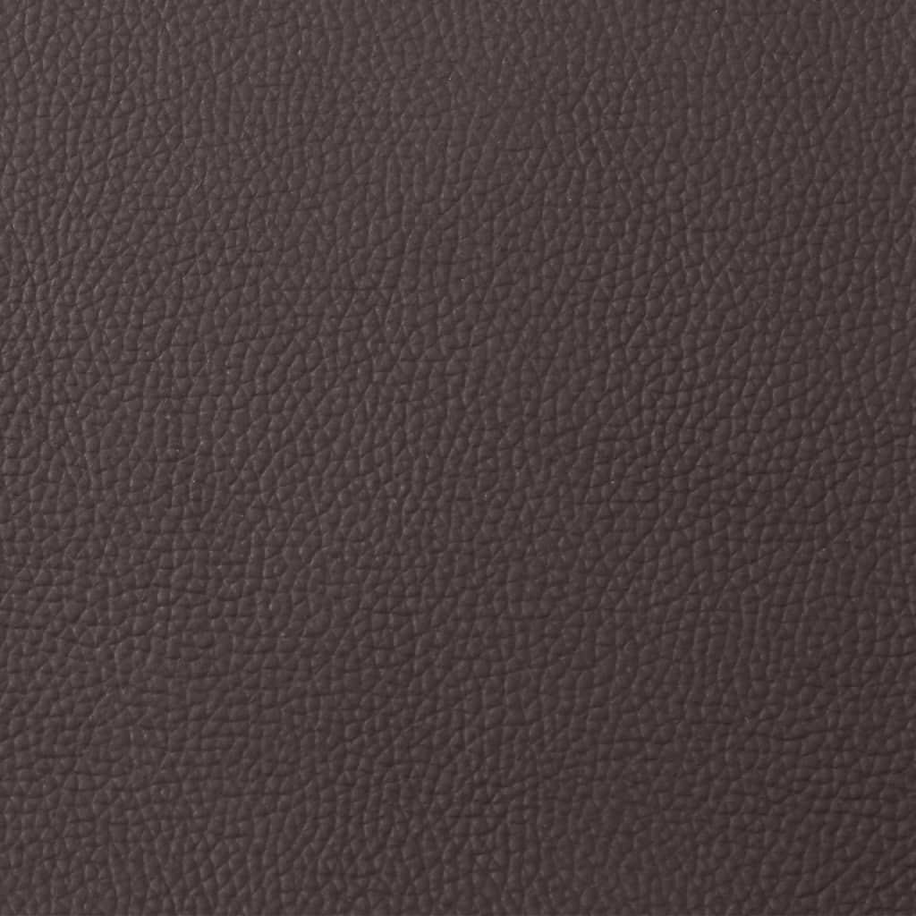 Fauteuil Verstelbaar Echt Leer Donkerbruin Nee Handmatig verstelbaar