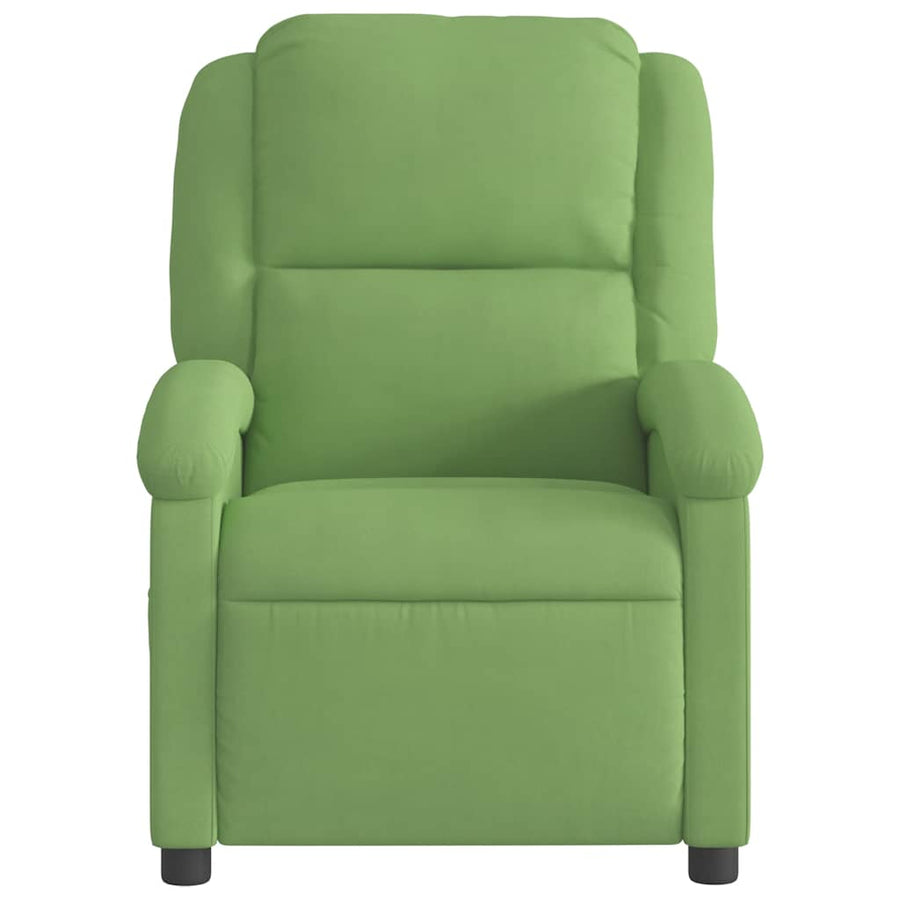 Fauteuil verstelbaar fluweel lichtgroen