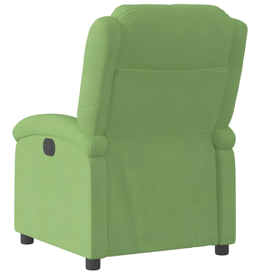 Fauteuil verstelbaar fluweel lichtgroen