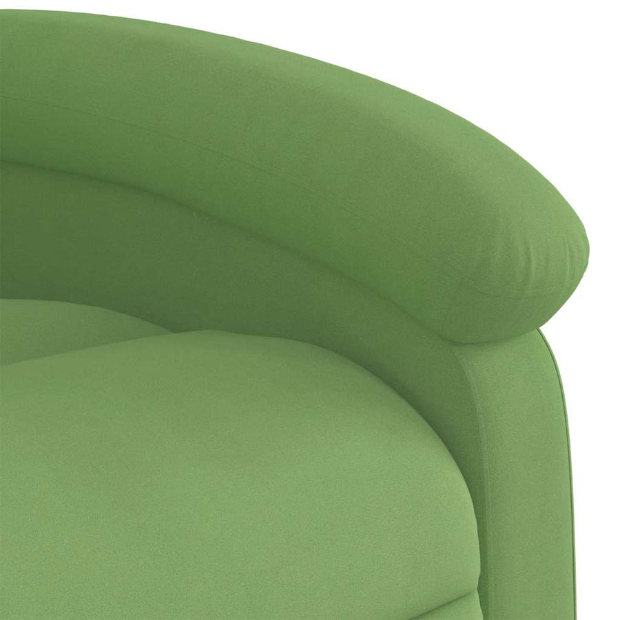 Fauteuil verstelbaar fluweel lichtgroen