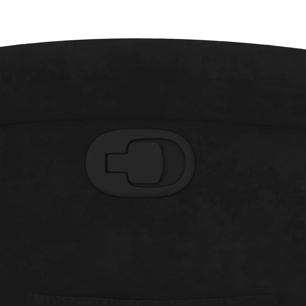 Fauteuil Verstelbaar Fluweel Zwart 1 Nee Handmatig verstelbaar