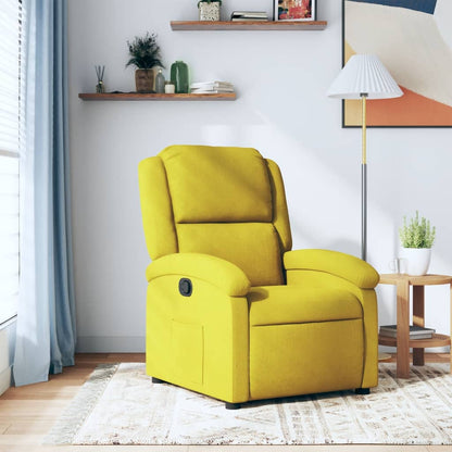 Fauteuil Verstelbaar Fluweel Geel Nee Handmatig verstelbaar