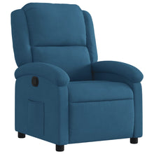 Fauteuil Verstelbaar Fluweel Blauw 1 Nee