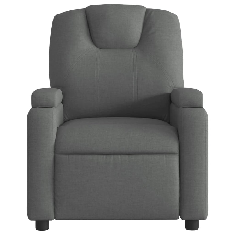Fauteuil verstelbaar stof donkergrijs