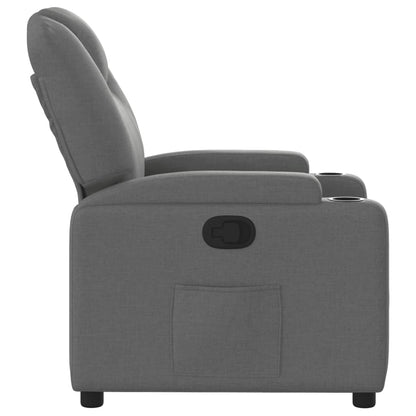 Fauteuil verstelbaar stof donkergrijs