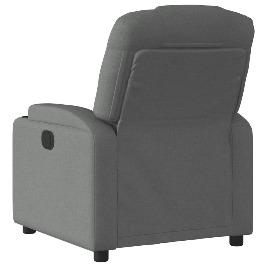 Fauteuil verstelbaar stof donkergrijs