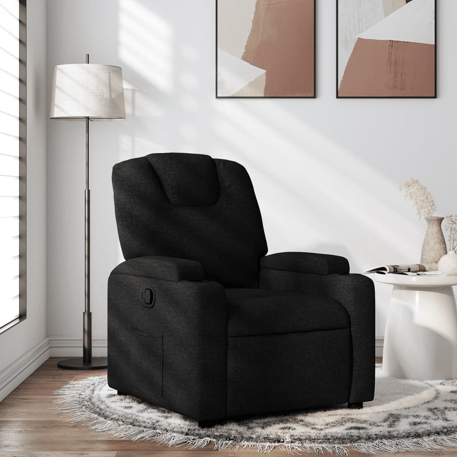 Massagestoel Stof Zwart