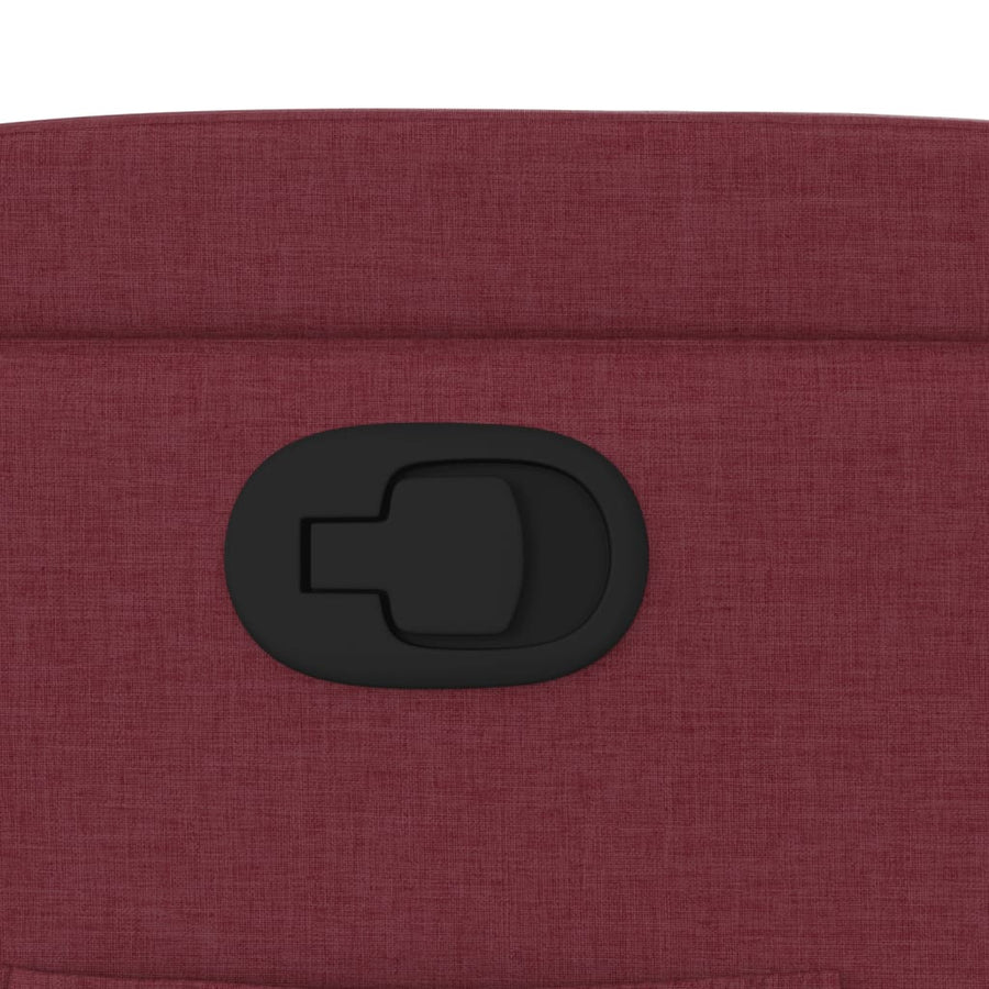Fauteuil Verstelbaar Stof Wijnrood Nee Handmatig verstelbaar