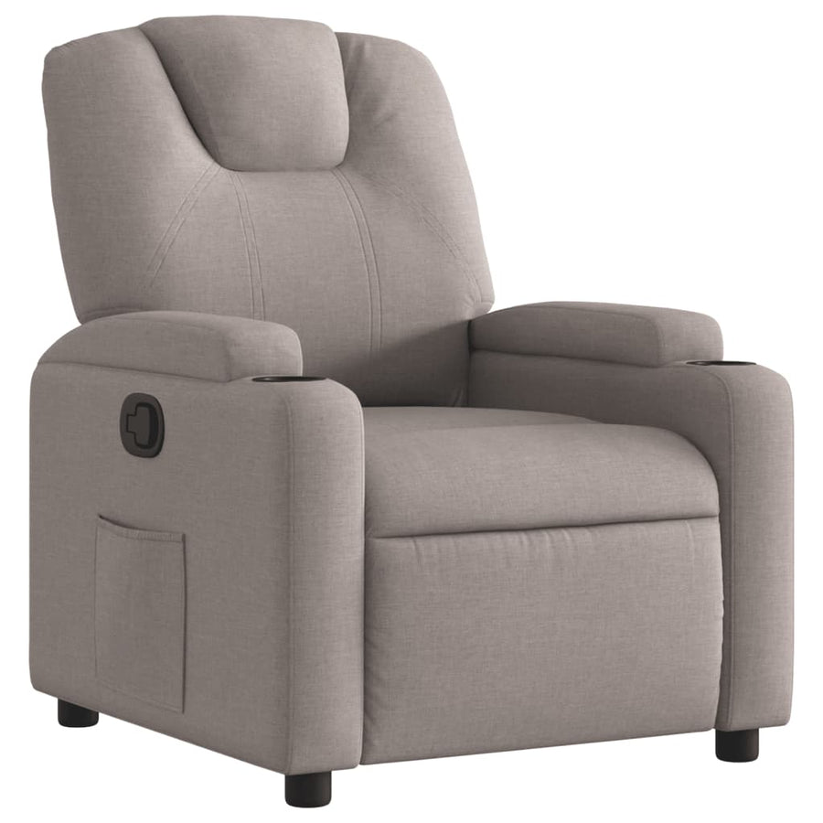 Fauteuil Verstelbaar Stof Taupe 1 Nee Handmatig verstelbaar