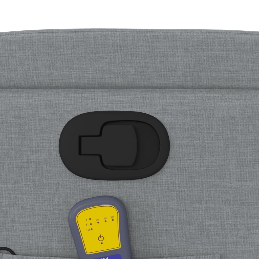 Massagestoel Verstelbaar Stof Lichtgrijs Ja Handmatig verstelbaar