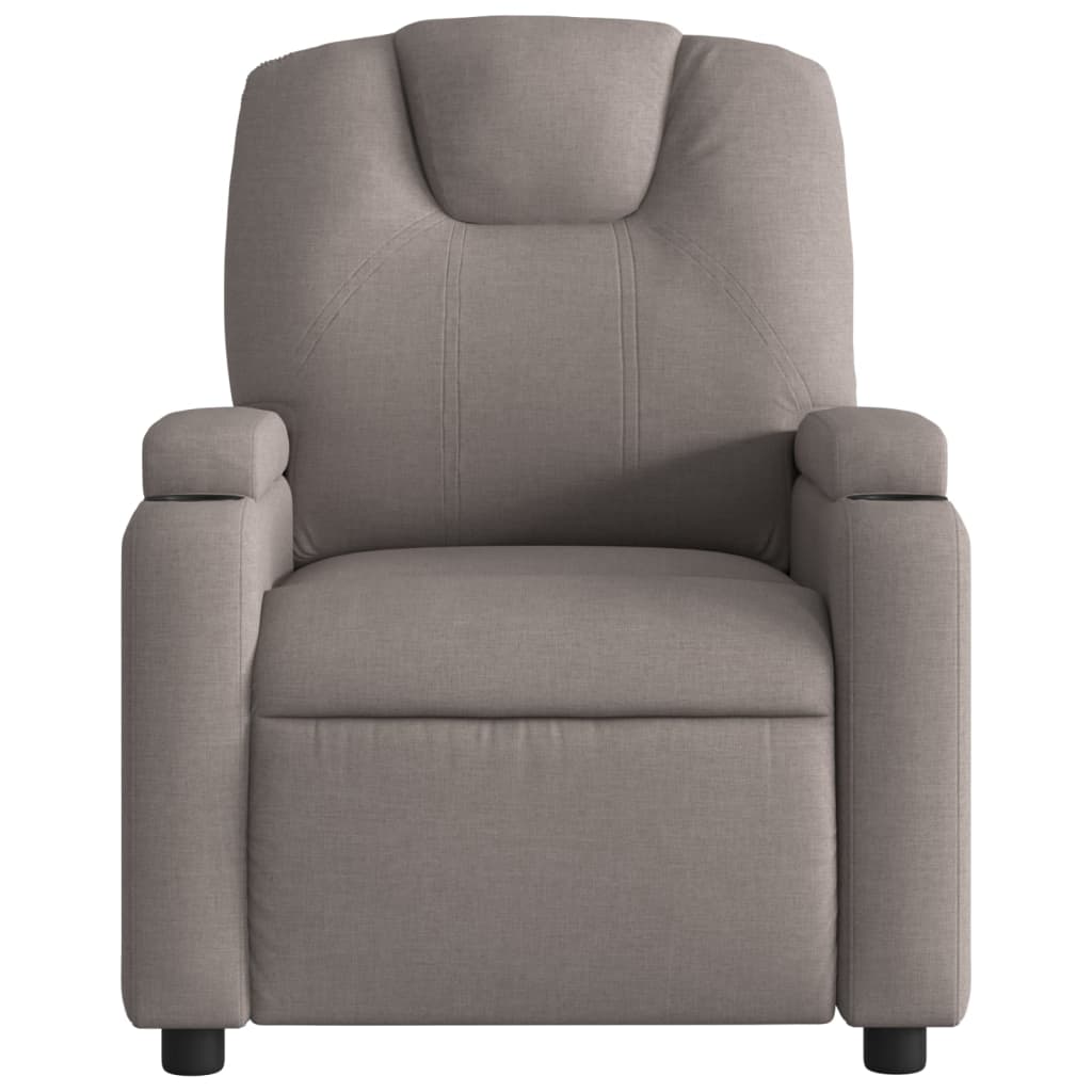 Massagestoel verstelbaar stof taupe