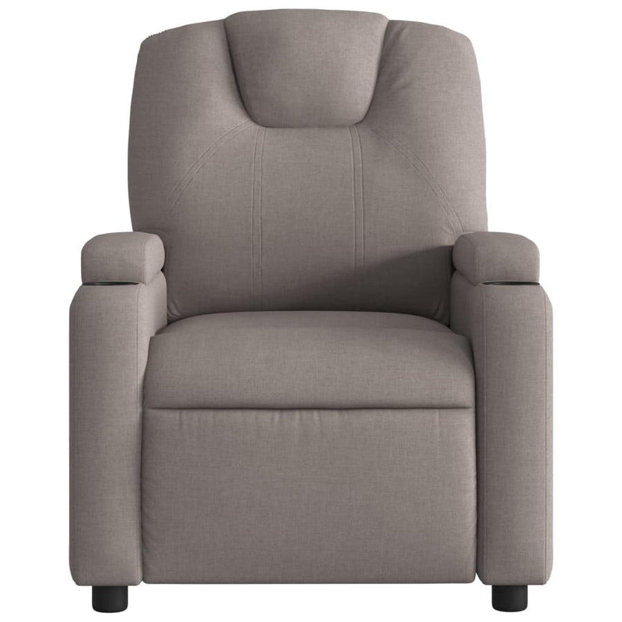 Massagestoel verstelbaar stof taupe