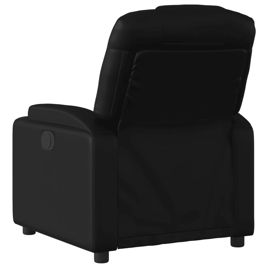 Fauteuil Verstelbaar Kunstleer Zwart Nee Handmatig verstelbaar