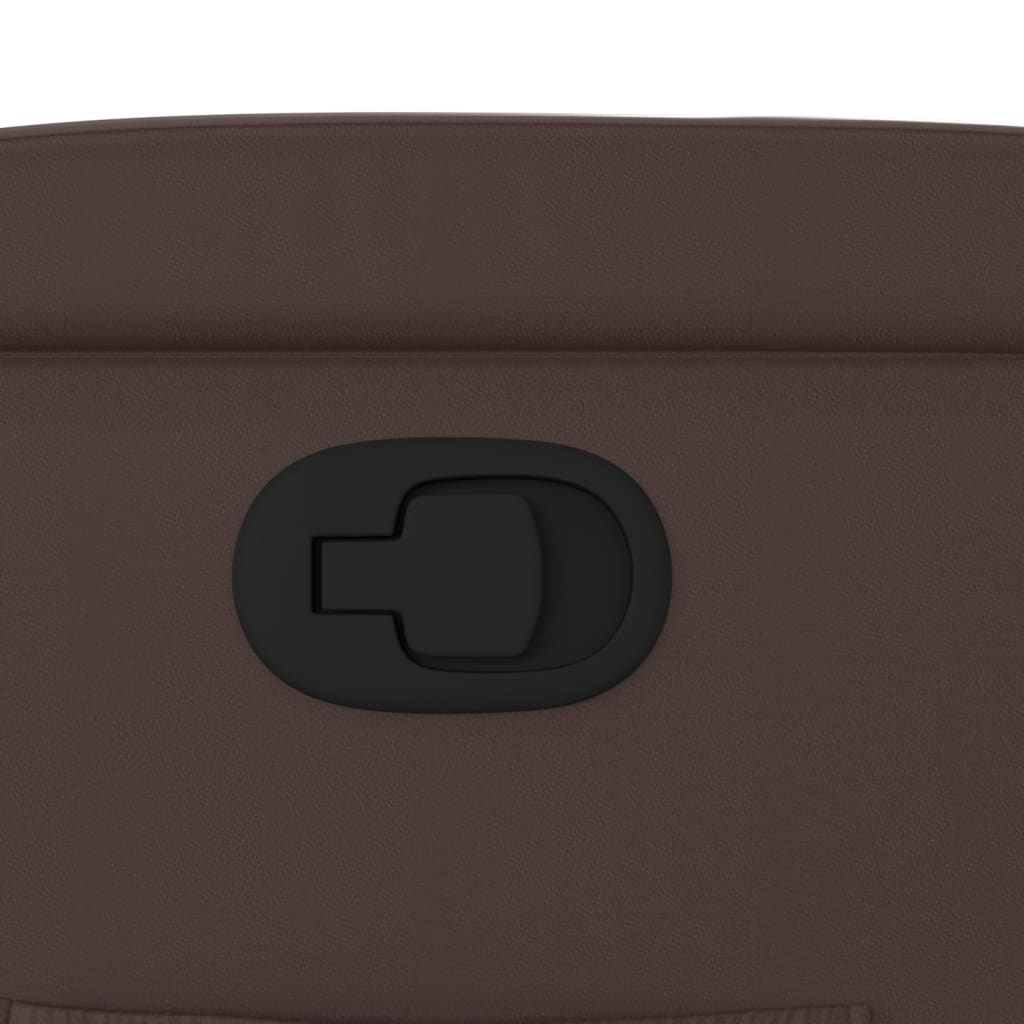 Fauteuil Verstelbaar Kunstleer Bruin Nee Handmatig verstelbaar