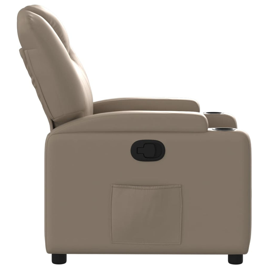 Fauteuil Verstelbaar Kunstleer Kleurig Cappuccino Nee Handmatig verstelbaar