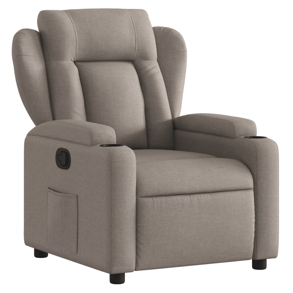 Fauteuil Verstelbaar Stof Taupe Nee Handmatig verstelbaar