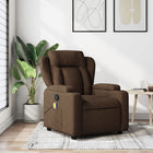Massage chair adjustable fabric brown