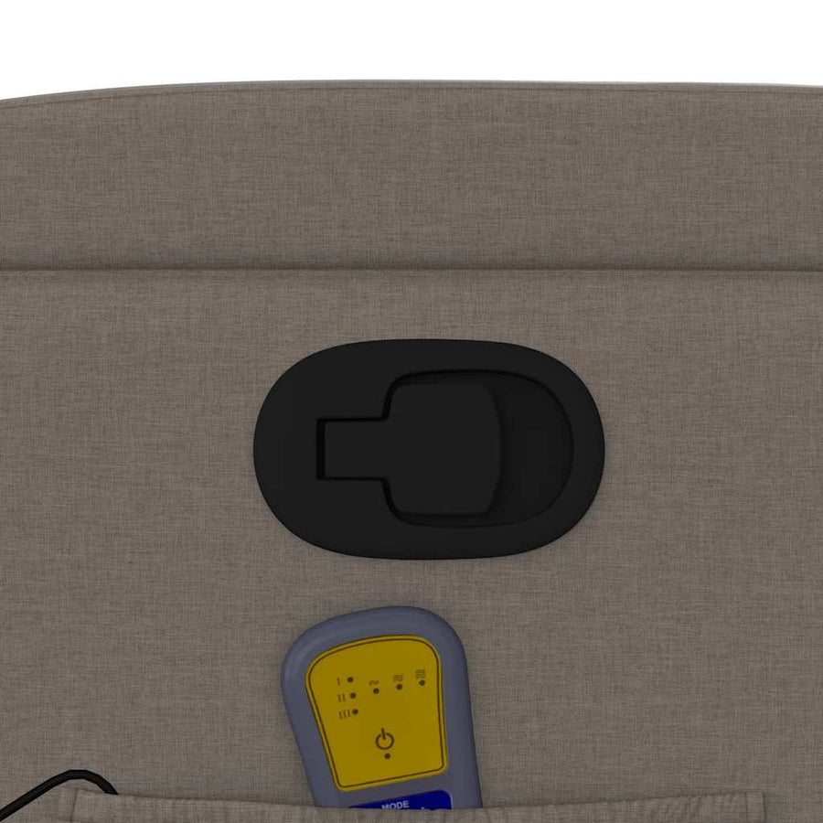 Massagestoel Taupe Stof
