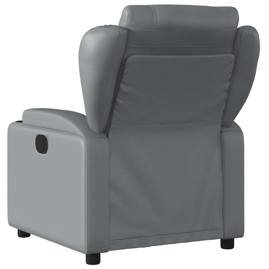 Fauteuil Verstelbaar Kunstleer Grijs Nee Handmatig verstelbaar