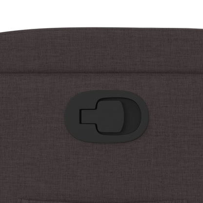 Fauteuil Verstelbaar Stof Donkerbruin Nee Handmatig verstelbaar