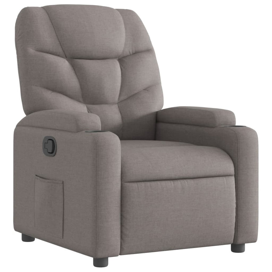 Fauteuil Verstelbaar Stof Taupe Nee Handmatig verstelbaar